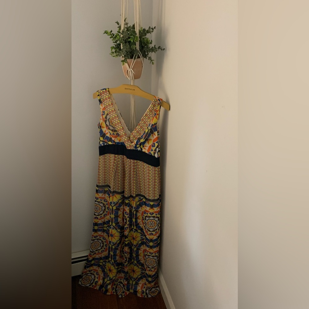 Ann Taylor Kaleidoscope Maxi Dress Size 4